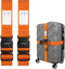 Fosmon Luggage Straps for Suitcases (2 Pack), Travel Belts with Adjustable Strap, Buckle and Identifiers, Luggage Connector Luggage Wrap, Essentia...