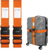 Fosmon Luggage Straps for Suitcases (2 Pack), Travel Belts with Adjustable Strap, Buckle and Identifiers, Luggage Connector Luggage Wrap, Essentia...