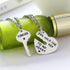 Set of 2 You Hold The Key To My Heart Forever Matching Pendant Necklace...