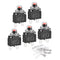 MECCANIXITY Circuit Overload Protector Kit 5A AC125/250V DC32V Push Button Thermal Circuit Breaker with Waterproof Caps 5 Set...