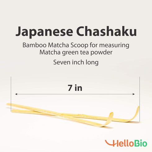 Japanese Chashaku | 2 pcs x Bamboo Matcha Scoop for measuring Matcha green tea powder | Spoon for traditional tea ceremony...