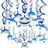 30PCS Shark Hanging Swirls Decorations - Summer Pool Decoration Under the Sea Party Decoration Ocean Theme Party Supplies Baby Shark Birthday Part...