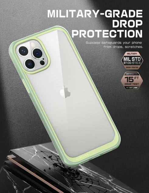 SUPCASE Unicorn Beetle Style Series Case for iPhone 13 Pro Max (2021 Release) 6.7 Inch, Premium Hybrid Protective Clear Case (MintGreen)...