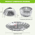 Steamer Basket Stainless Steel Instant Pot Accessories for Food and Vegetable, Zocy Premium Expandable Steam Basket to Fit Various Size Pots Mediu...