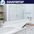 Shower Squeegee, 10-Inch Matte Black Squeegee, All-Purpose Stainless Steel Squeegee for Bathroom, Shower Doors, Mirrors, Tiles and Car Windows - 1...