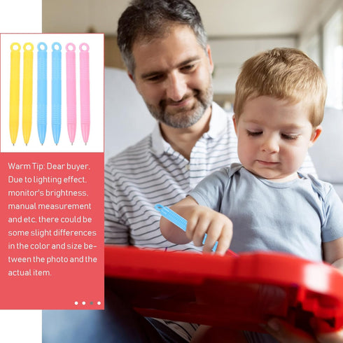FOMIYES Magnetic Pens 6pcs Replacement Stylus Magnetic Drawing Pen Magnet Replacement Pens for LCD Writing Tablet Drawing Tablet Kids Drawing Pads...