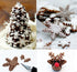 ilauke 6PCS Snowflake Cookie Cutters Decorating Fondant Embossing Tool Christmas Cookie Cutters Snowflake Plunger Cake Cutter...