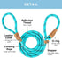 5 FT Slip Lead Dog Leash, Heavy Duty Rope Leash for Small Medium Large Dogs, No Pull Training Lead with Reflective Thread, Strong Comfortable Loop...
