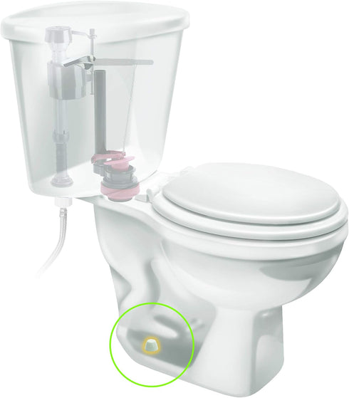 Fluidmaster 7110T-002-P10 Secure Toilet Bolt Caps, White...