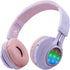 Riwbox WT-7S Kids Bluetooth Headphones Light Up, Foldable Stero Wireless Headset with Microphone and Volume Control for PC/Tablet/TV/Travel (Purpl...