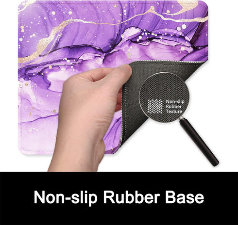 ITNRSIIET Mouse Pad with Non-Slip Rubber Base, Stitched Edge, Premium-Textured, Waterproof Gaming Mouse Pad for Wireless Mouse, Computers, Laptop,...