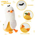 PEACH CAT Banana Duck Plush Pillow Duck Stuffed Animal Cute Banana Plushie for Girls and Boys White 19.7"...