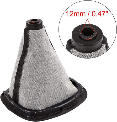 X AUTOHAUX Black Car Manual 5-Speed Wood Gear Stick Shift Knob Gaitor Boot for VW Passat B5 Leatherette...