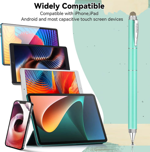 Universal Stylus Pens, Honiha High Precise Disc Stylus Pens for Touch Screens 4 in 1 Touch Screen Pen Capacitive Stylus Compatible with iPad, iPho...