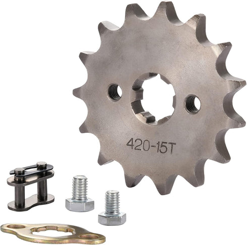 GOOFIT 17mm Sprocket Front for 50cc 70cc 110cc 125cc 140cc Engine Motorcycle Go Kart ATV Buggie Dirt bike(420-15T)...