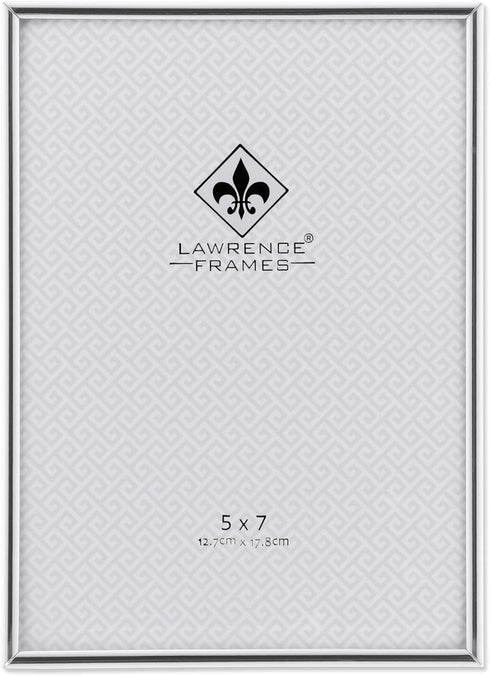 Lawrence Frames Simply Metal Picture Frame, 5 by 7-Inch, Silver...