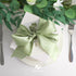 HUIHUANG Sage Green Ribbon 2 inch Double Face Green Satin Ribbon for Flower Bouquet Wrap, Dusty Sage Silk Satin Ribbon for Wedding Invitations, Gi...