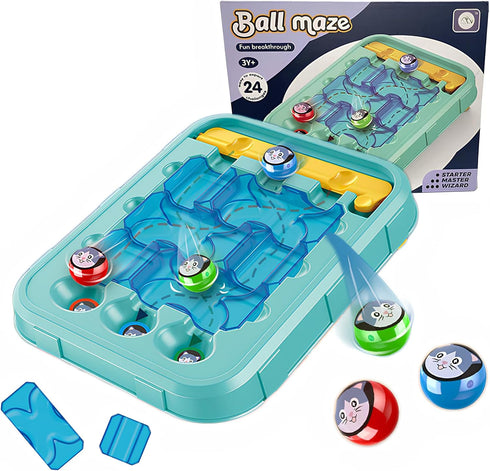 Brain Maze Puzzle Game - Montessori Educational Toy for Kids, Puzzle Balls for Kids, Safe Non-Toxic Material, Ideal Gift for Boys & Girls 3+...