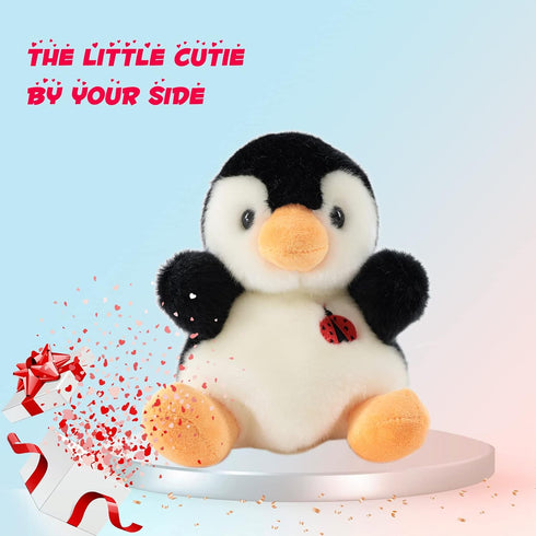 8" Penguin Stuffed Animals Plush, Cute Plushies for Animal Themed Parties Teacher Student Award, Animal Toys for Boys, Girls, Great for Nursery, R...