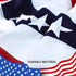 5 Pieces American Pleated Fan Flag, 3 X 1.5 Ft USA Patriotic Pleated Fan Flag 4th of July Half Fan Banner Decoration for Independence Day Porch Ga...
