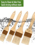 Pastry brush,Basting brush for Cooking,Natural Bristle BBQ Brush for Oil & Sauce,Wooden Handle Food Brush for Baking,Easy Clean Butter Brush,Durab...