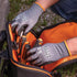 Klein Tools 60587 Work Gloves, Knit Dipped Cut Resistant ANSI A4 Nitrile Coated Gloves, HPPE Fabric, Touchscreen Capable, Small, 2-Pair...