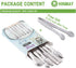 Small Serving Tongs Set 6-Inch Appetizer Tongs Stainless Steel Mini Tongs, Set of 6...