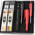 Nicpro 2Pack Carpenter Pencil with Sharpener, Mechanical Carpenter Pencils with 26 Refills (Red, Black, Yellow), Deep Hole Marker Construction Hea...