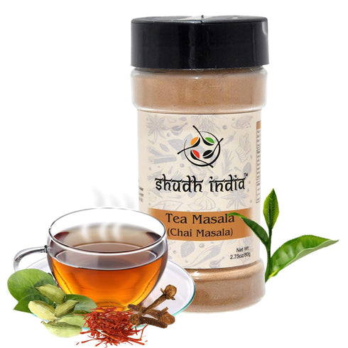Shudh India | Tea (Chai) Masala Indian Spice Blend | All Natural | Vegan | Gluten Friendly Ingredients | Salt & Sugar Free | NON-GMO | No Colors |...