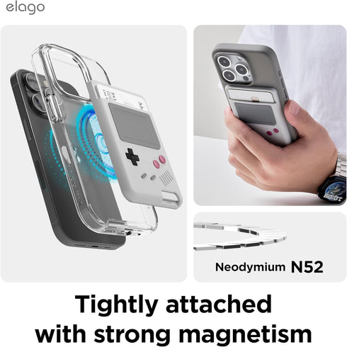 elago W5 Magnetic Wallet Card Holder 2-Cards Compatible with MagSafe for iPhone 15, iPhone 14, iPhone 13, iPhone 12 Series - Secure Phone Wallet, ...