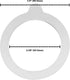 Wire Bail Rubber Jar Gaskets 3.5"(90mm), fits Bormioli Fido Jars Made in USA 6 Pieces...
