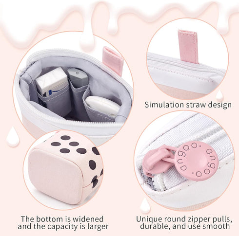 ANGOOBABY Standing Pencil Case Cute Telescopic Pen Holder Kawaii Stationery Pouch Makeup Cosmetics Bag for School Students Office Women Teens Girl...