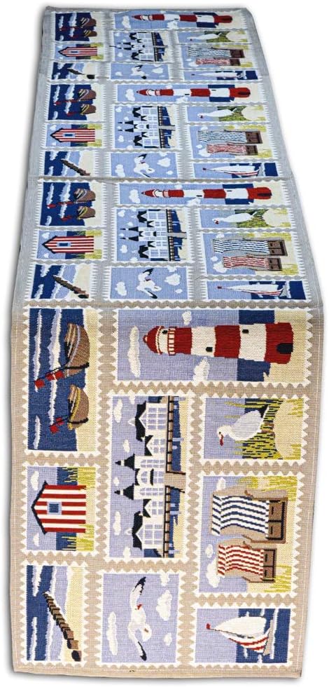 Homvare Table Setting Full Length Runner for Holiday Dinner, Friends & Family Gathering, Festivities, Cocktail Parties, Home Décor, Woven Tapestry...