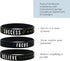 Inkstone - 10-Pack - Success, Focus, Believe Motivational Silicone Rubber Wristbands Bulk Pack in Unisex Adult Size for Teens Men Women - Wholesal...