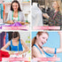 6 Packs Soft Body Tape Measure Measuring Tape for Body Double Scale Small Fabric Sewing Tailor Cloth Waist Pink Measuring Tape Measure for Body Me...