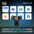 CyberTrack H4 Webcam 1080P HD USB Webcam with Built-in Microphone, Zoom Certified, Black...