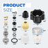 630-8500 Wall Hydrant Complete Service Kit Compatible with Prier Outdoor Faucet Repair Kit 500 400 Series Vacuum Breaker and Handle Replacement Pa...