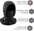ROCKBROS Ski Mask Thermal Fleece Balaclava Ski Face Mask for Cold Weather Winter Full Face Protective Headgear for Men Women Black...
