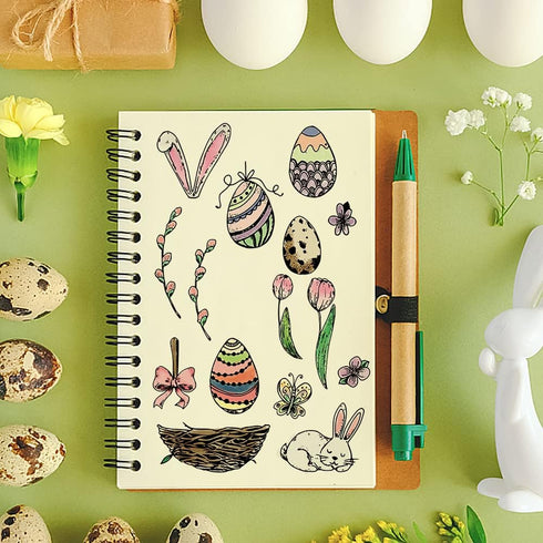 Hying Easter Eggs Clear Stamps for Card Making and Photo Album Decorations, Easter Rabbit Stamps Easter Words Rubber Stamps Seal for Crafting DIY ...