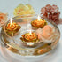 Zest Candle 12-Piece Folding Candles, 3-Inch, Metallic Gold Rose...