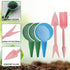 Andiker 5pcs Small Garden Seed Planter Tool, Plastic Mini Garden Tool Set 2 in 1 Multifunctional Small Shovel and Adjustable Hand Seed Sower for S...