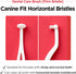Dental Care Brush (Firm Bristles) - Resilient Toothbrush for Dog Tartar & Plaque Removal, Horizontal Head and S-curved Body...