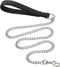 Heavy Duty Metal Dog Leash, 5 FT Chew Proof Pet Leash Chain with Soft Padded Handle for Large & Medium Size Dogs (5 FTx3 mm (20-100 lbs))...
