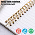 Koogel 4PCS Mini Spiral Notebooks, Spiral Journal Notepads Small Kraft Cover Notepads Ruled Pocket Notebooks for Note Taking Office School Supplie...