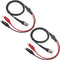 BNC Q9 to Double Alligator Clip Test Cable Probe Leads Oscilloscope Test (Pack of 2)...