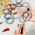 MissAudrey 32 Pcs Silicone Beadable O Rings Beads with Tassel, 65mm Silicone Bead Loop Round Silicone Bead Bulk for DIY Keychain Car Bracelet Jewe...