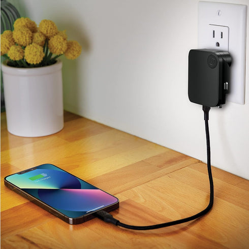 Scosche HCPDC20 PowerVolt 20W 2-in-1 Fast Travel Charging Station, Foldable Home Plug & Car Charger Adapter for iPhone 14/13/12/11, iPad, Samsung ...