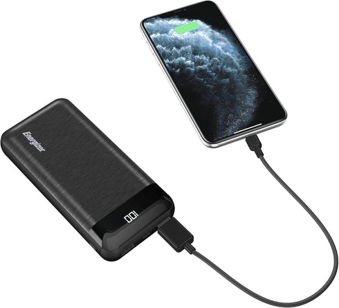 Energizer Power Bank 20000mAh Portable Battery Pack, Backup Phone Charger with LCD Display for iPhone, Samsung, Android Series_UE20058...