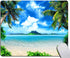 Beach Mouse Pad, Tropical Palm Trees and Cool Seawater Island Landscape Rectangular Mouse Pad, Non-Slip Rubber MousePads for Office Home Laptop, 9...