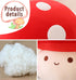 Large Mushroom Plush Toy, Mushroom Stuffed Animal Hugging Throw Pillow Plushies Doll Toy, Gift for Birthday Valentine...